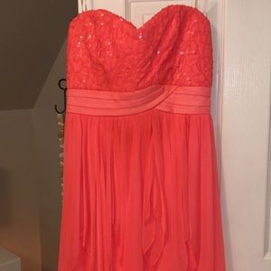 Coral Homecoming Dress